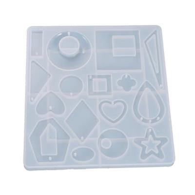 Kristall-Epoxidharz-Form zum Selbermachen, Schmuckanhänger-Form, handgefertigt, verschiedene Stile, Ohrringe, Ohrhänger, Silikonform