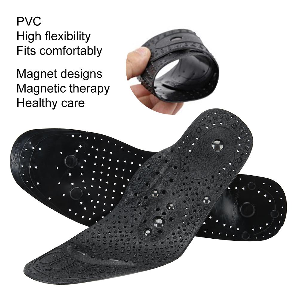2 Pairs Unisex Magnet Therapy Insoles Breathable Foot Sole Massage Foot Pad (L)