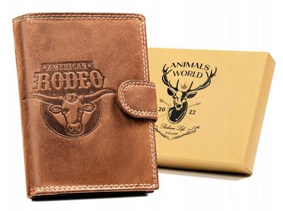 Large, Vertical Men's Wallet Made of Genuine Leather - Always Wild