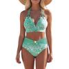 2026 European Gradient Leopard Print Sexy Women's String Bikini for Beach & Hot Spring