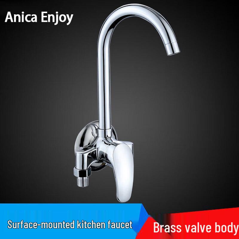 Anica Enjoy Exposed Kitchen Sink Hot & Cold Mixer Faucet