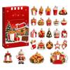 2D Flat Acrylic Airplane Box Christmas Ornaments with Pendants Holiday Decor