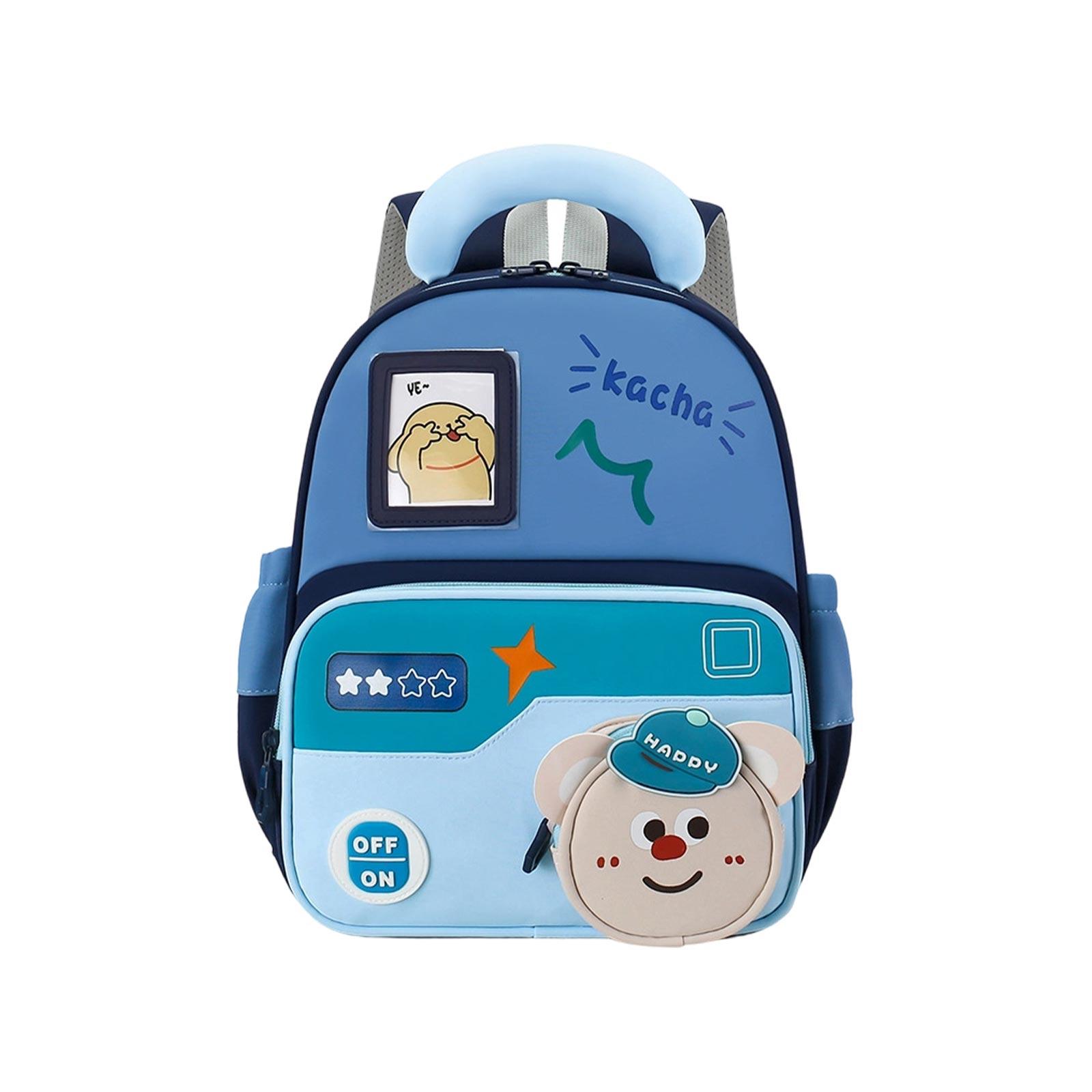

Children s Small Space Backpack For 4-6 Years Old Kindergarten Kids, Preschool Boy And Girl s Double Shoulder Bag To Reduce Burden синий