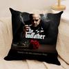 Film The GGodfather Cushion Cover Silky Short Plush Invisible Zipper Dustproof Sofa Pillow Case For Home Decor