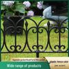 European-Style Plastic Garden Fence - Insertable Pastoral Picket Enclosure