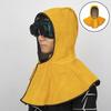 1PC Washable Windproof Welding Hood Retardant Heat Cowhide Breathable Welding Shawl Hat Scald Proof Dustproof