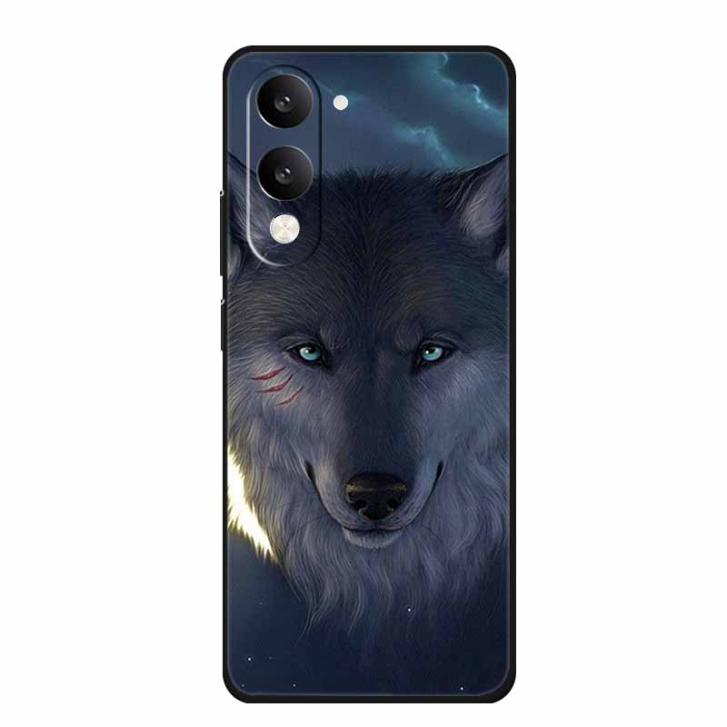 Phone Case For Vivo T4 Lite 5G Soft Silicone Cover Black TPU Cases For Vivo T 4Lite T 4 Lite Funda Back Protective Para Bumper