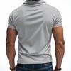 Men's Minimalist Quick-Dry Polo Shirt Summer Top for Men Loose-Fit Breathable Collared Short-Sleeved T-Shirt