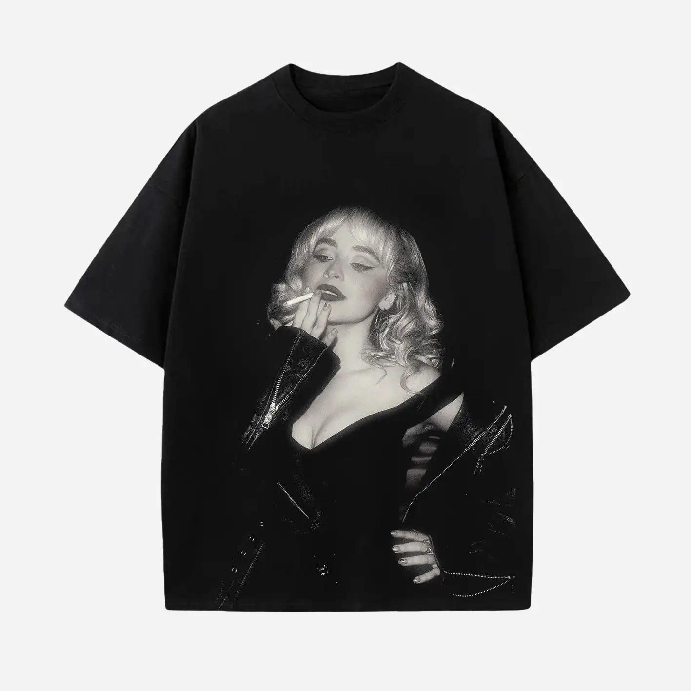 SABRINA CARPENTER T-shirt 2026 Summer Men s Women s Luxury Oversized Cotton T-shirt High Street Hip Hop Men s T-shirt Street Y2K 4XL