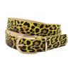 Y2K Leopard Pattern PU Leather Belt Adjustable Waistband Pin Buckle Waist Strap For Women Jeans Pants Fashion Accessory