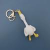 Funny Goose Duck Doll Pendant Cute Cartoon Knitting Keyring Fashion Crochet Keychains  Car Key Ring