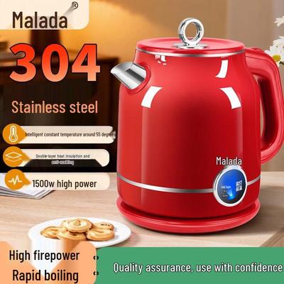 Wanlida 2L Smart Stainless Steel Anti-Scald Electric Kettle with Heat Preservation