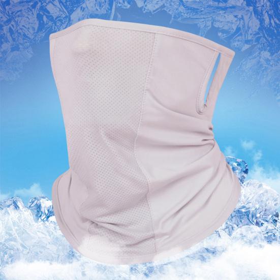 Summer Cycling Face Guard Neck Gaiter Windproof UV Protection Breathable Cooling Ice Silk Men Women Outdoor Bandana Neck Scarf Face Shield