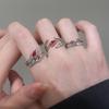 Simple Rings Adjustable Fashion Opening Rings Alloy Texture Fashion Rings Suitable for Matching Various Fashion Outfits