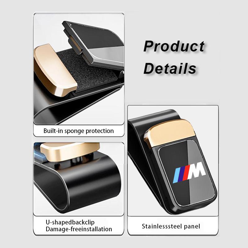 Car Sunglass Holder Magnetic Stainless Glasses Eyeglass Holder For BMW M F10 F20 F30 F40 F15 F25 F26 F31 F49 E62 E83 E84