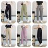 Damen High Waist Gerade Knöchellange Hose Locker Kordelzug Schnelltrocknende Hose Koreanisch Lässig Hohe Elastizität Neun-Punkt Sommerhose