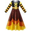 New Princess Dress Witch 3D Digital Printing Milk Silk Children'S Long-Sleeved Dress Performance Clothes