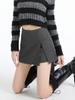Saidi Woolen A-line High Waist Skirt - Women's Slimming Petite Hip-Hugging Skirt for Autumn/Winter 2025