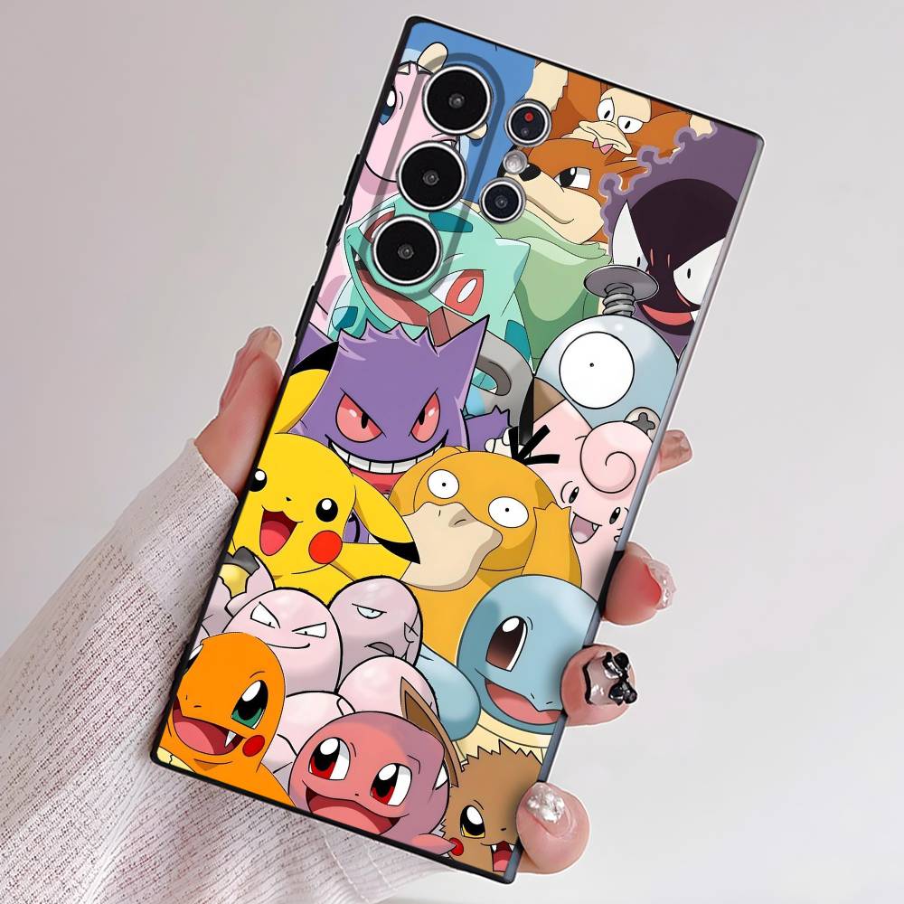 Cartoon Pokemon Anime Phone Case Samsung S21 S22 S23 S24 S25 FE Plus Ultra TPU Soft To Skin-friendly Case