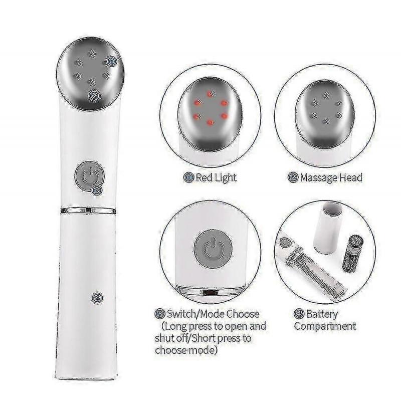 Electric Mini Eye Massage Device Pen Vibration Face Massage Anti Aging Wrinkle Removal Eye Pouch Dark Circles Skin Care Tools