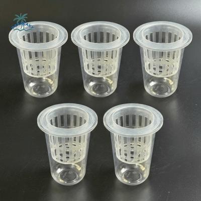 Transparent Plastic Hydroponic Mesh Cups Plant Propagation Vegetable Nursery Clear Hydroponic Pots Flowerpot Planting Container
