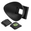 22mm Rubber Viewfinder Eyecup with Top Cold Shoe Cover Spirit Level for 5D2 5D 6D Camera