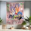 Anime Lucky Star Comedy Colorful Tapestry Wall Hanging Bohemian Wall Tapestries Mandala Wall Art Decor