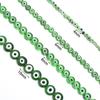 1 Strang 4 6 8 10mm Lampwork Flach Runde Perlen Mehrfarbig Böser Blick Lose Abstandhalter Glasperlen Für DIY Armband Anhänger Zubehör