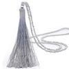 Colorful Crystal Long Tassel Necklace for Women - High-End Chain Jewelry