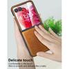 Foluu for Motorola Razr+ (Plus) 2024 Case, with Front Built-in Screen Protector, PU Leather + Hard PC Shell Ultra Thin Slim Durable Protective Phone