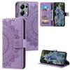 Flip Case for Xiaomi Redmi Note 13 Pro 4G / Poco M6 Pro 4G, Mandala Flower, Purple