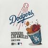 New Era Mlb La Dodgers T shirT Cheering Food Off whiTe 14536500