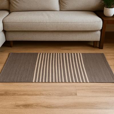 Tapis Bohème Gris Coton 70x170 cm