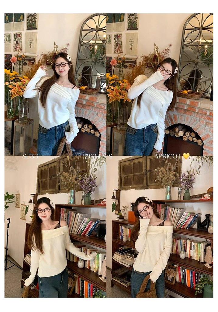 Women's Red Cable Knit Pullover Sweater with Removable Fur Collar for Autumn and Winter Warmth
