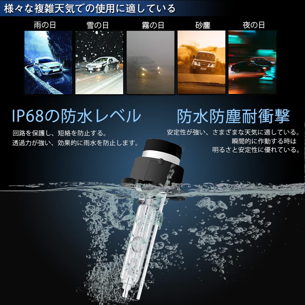 SXJAK D4S HID Bulb, Genuine Replacement Car Headlight, HID D4S, 8000K, High Brightness, Vehicle