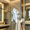 Crochet d'angle pour porte de douche en verre de salle de bain Forme d'animal imprimée en 3D Porte-serviettes Peignoir Crochets décoratifs pour porte de douche sans cadre
