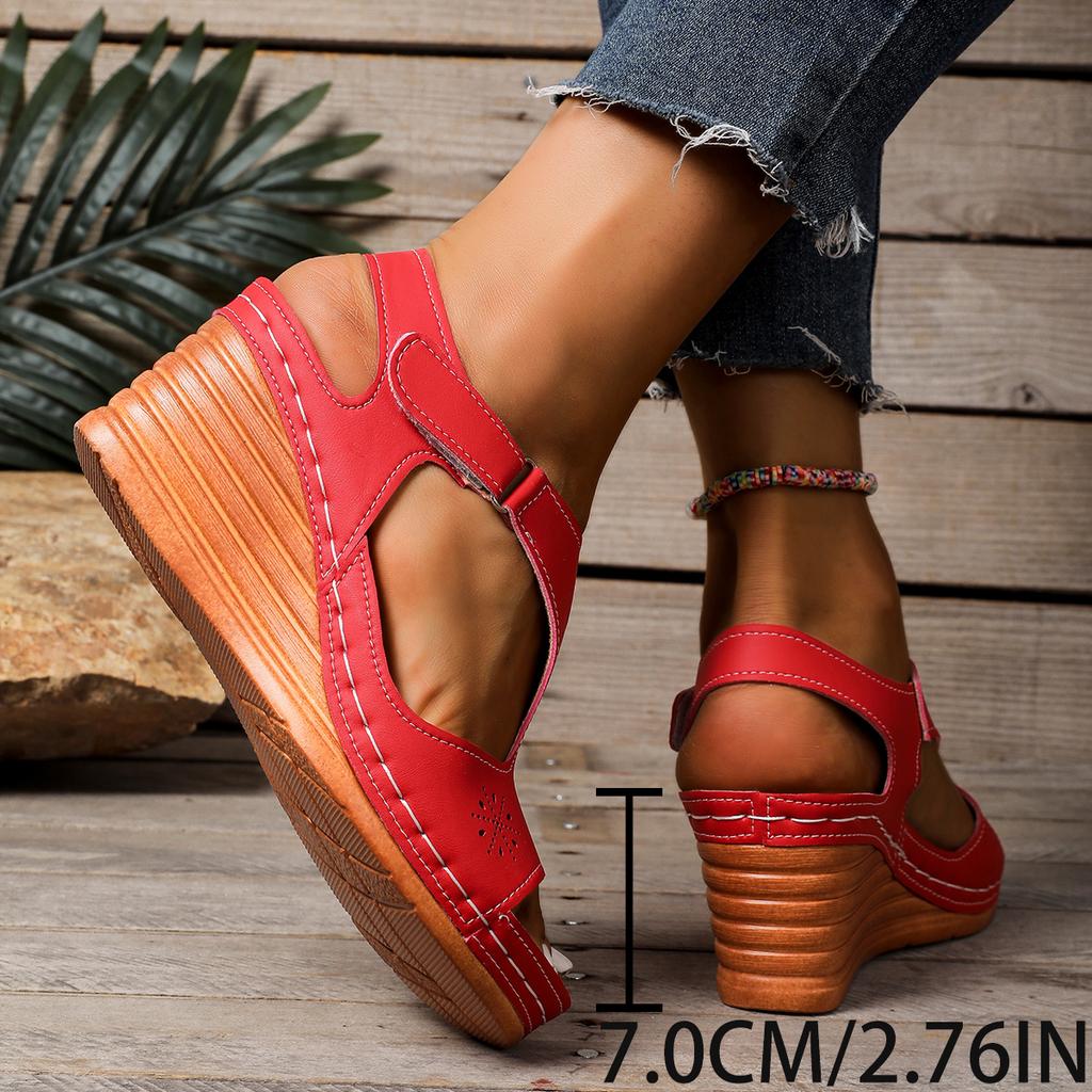 Fashion Women's Sandals Fashion Wedges Heels Sandals Summer Shoes 2025 New High Heeled Sandals Summer Elegant Footwear Female