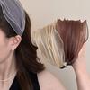 Spring and Summer Mesh Pleated Wide-brimmed Headband Women  New Hairpin Headband Daily Clothing Fashion Matching Head Band