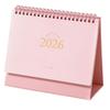 2026 Desk Calendar Twin-Coil Binding Tabletop Calendar 16 Month Runs from Sep 2025 To Dec 2026 For Daily Scheduling