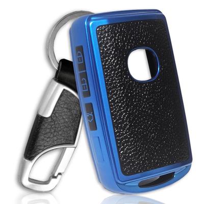 [FRACTAL CREATION] Leather-like TPU Smart Key Case for Mazda, Key