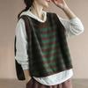 Knitted Vest Women Oversize Undershirt Sleeveless Sweater Tops Loose Vest Casual V Neck Vest