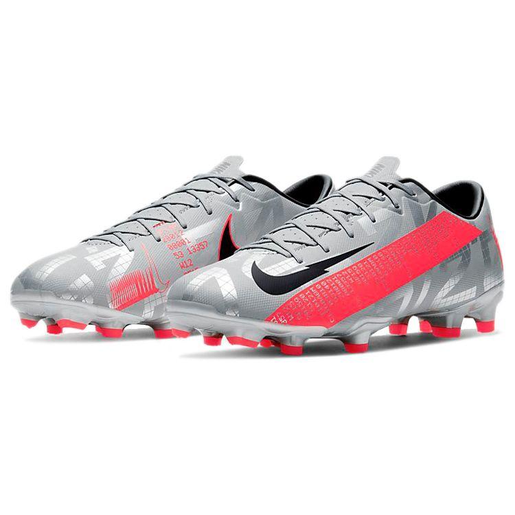 Nike Mercurial Vapor 13 Academy MG Metallic Grey Crimson Unisex Sneakers Metallic-Bomber-Grey Particle-Grey Laser-Crimson AT5269-906