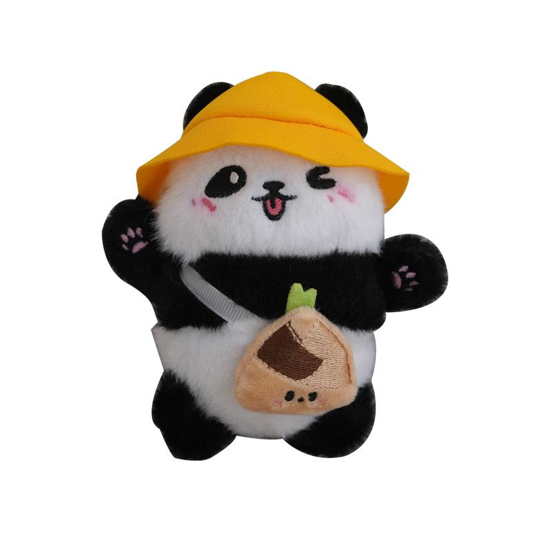 Sweet Panda Mini Plush Keychain Charming Stuffed Animal For Bags And Keys