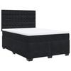 Maison Exclusive - Sommier à lattes de lit avec matelas Noir 140x190 cm Velours