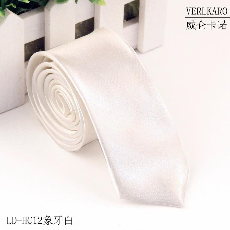 Men's Skinny Tie 5cm Polyester Tie for Wedding Party Business