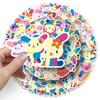 50 Sheets Cute Rabbit and Flower Sanrio Stickers - Waterproof Cartoon Mochi Decoration for Phone Cases.