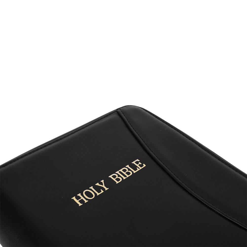 Lockable Soft Pistols Case Holy Bible Leather Gun Bags Concealment Organizer for Glocks&Small Handguns Storage