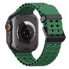 Ocean Silicone+Metal Buckle Strap For Apple Watch Band Ultra 3/2 49mm Sport Bracelet iWatch 11 10 9 8 7 6 SE 46mm 45mm 44mm Belt