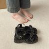 Fashion Hot Selling 2025 Summer Women Floral Platform Wedges Heel Sandals Fashion Narrow Band Ladies Elegant Gladiator Sandalias Female