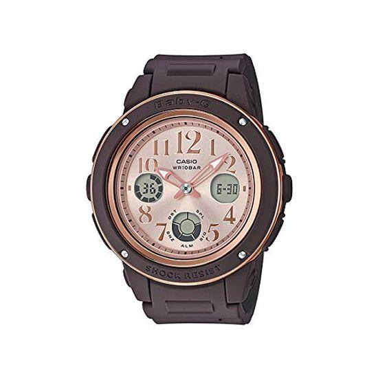 

Часы CASIO Baby G женские аналоговые цифровые водонепроницаемые спортивные коричневые Baby-G Ana-Digi BGA-150PG-5B1 [Товар]